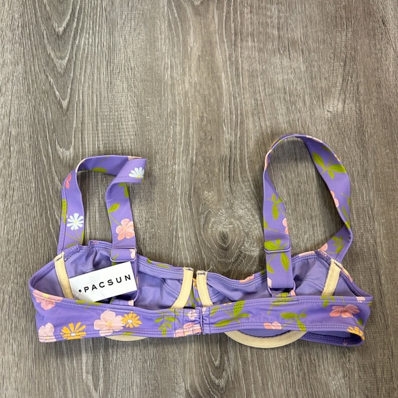 NWT PacSun Eco Floral Penny Balconette Bikini Top - Picture 2 of 5